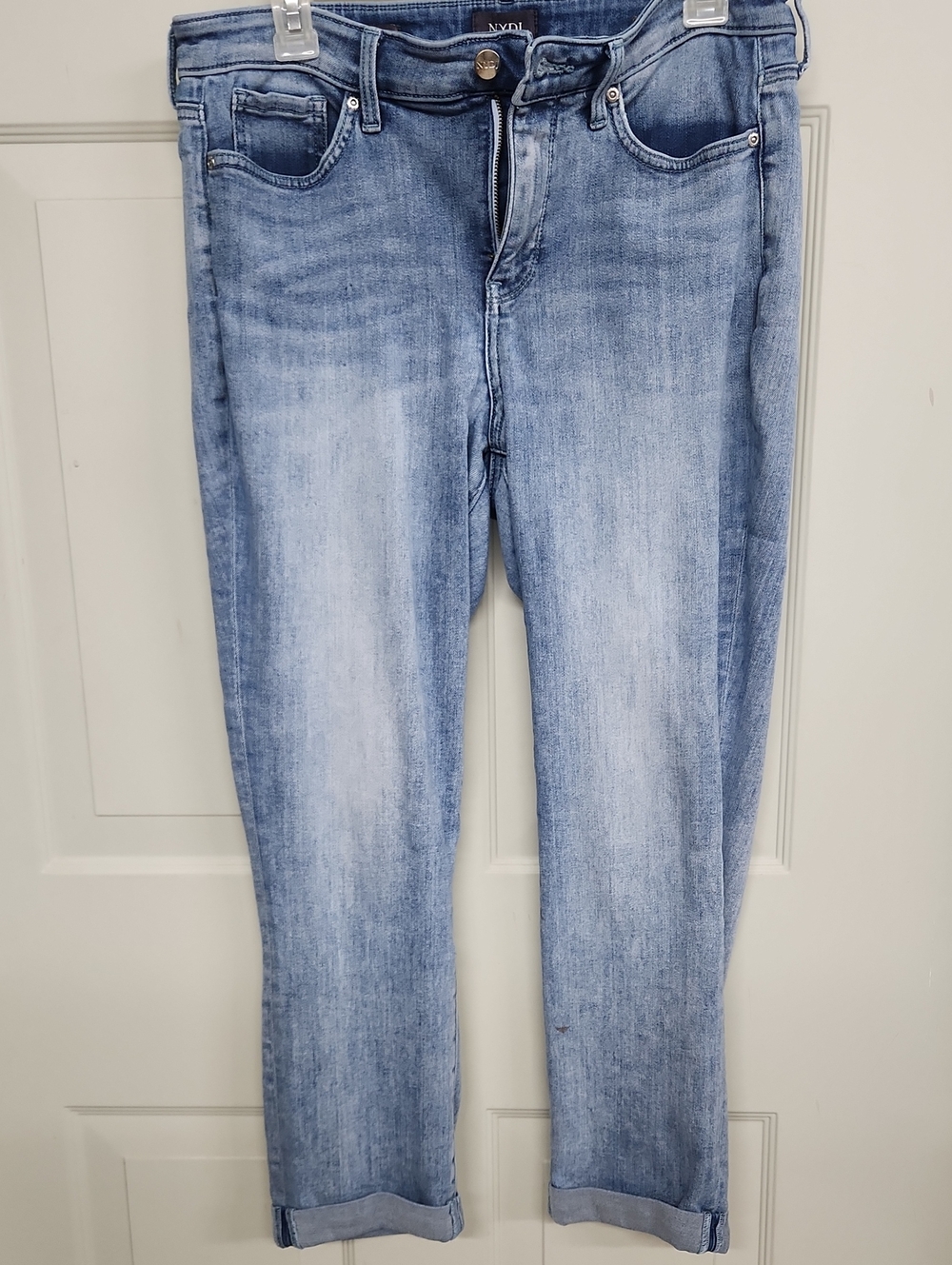 NYDJ Light Wash Boyfriend Jeans - Blue